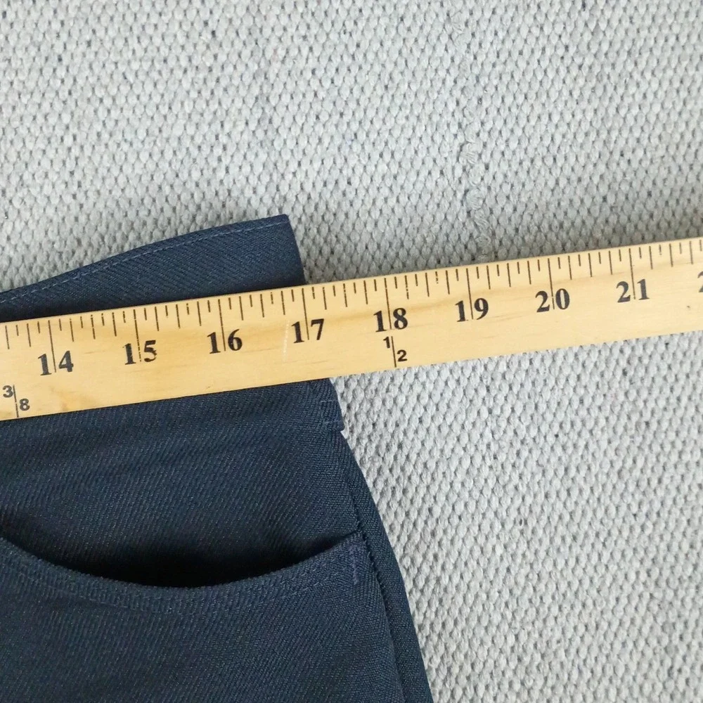 Wrangler Wrancher Action Slacks Men 34x32 Navy Blue Bootcut‎ USA Vintage